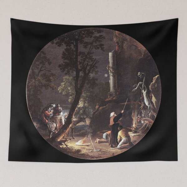 Item preview, Scenes of Witchcraft: Night (c. 1645) Salvator Rosa, Gothic Art Digitally Remastered designed and sold by CoolArtGeek.