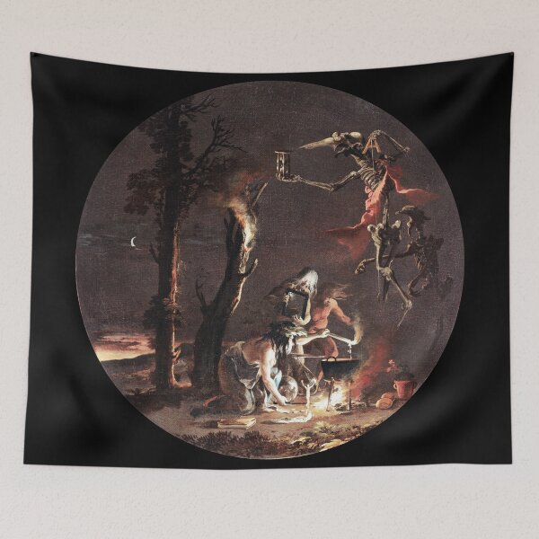 Item preview, Scenes of Witchcraft: Evening (c. 1645) Salvator Rosa, Gothic Art Digitally Remastered designed and sold by CoolArtGeek.