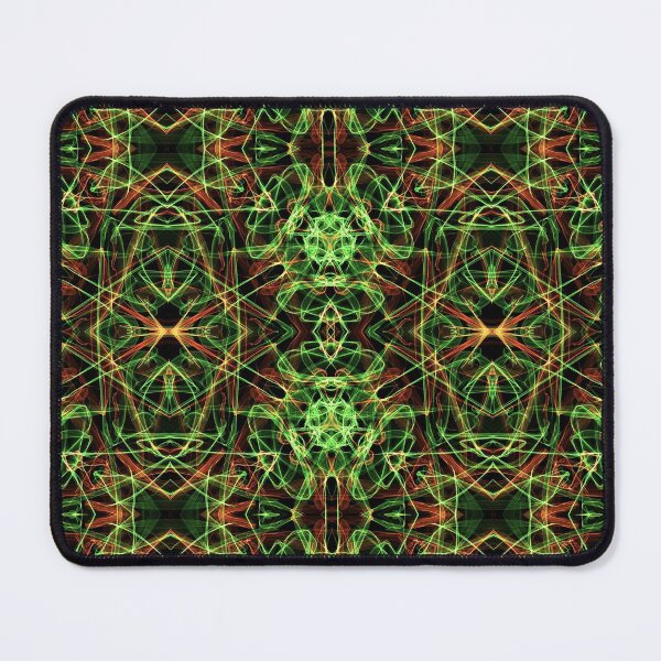 Item preview, Liquid Light Series #98 ~ Green and Orange Abstract Fractal Pattern designed and sold by Ascension Vibrations.