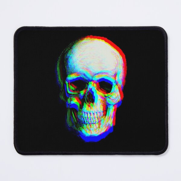Item preview, Holographic Glitch Skull designed and sold by DemonicGloom.