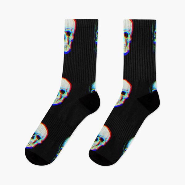 Item preview, Holographic Glitch Skull designed and sold by DemonicGloom.
