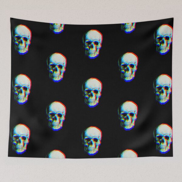 Item preview, Holographic Glitch Skull designed and sold by DemonicGloom.
