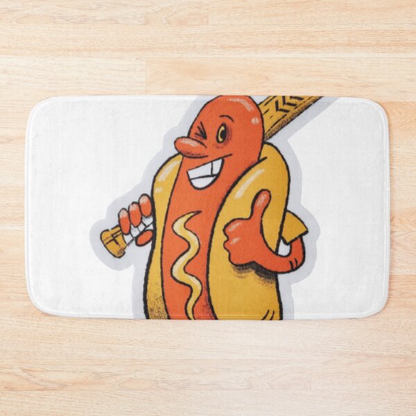 Item preview, Funny Badass Hot Dog with a baseball bat designed and sold by TALAT-SHOPS.