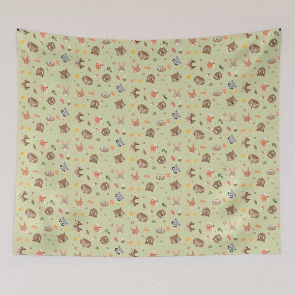 Item preview, Forest animals pattern designed and sold by daisyandlime.