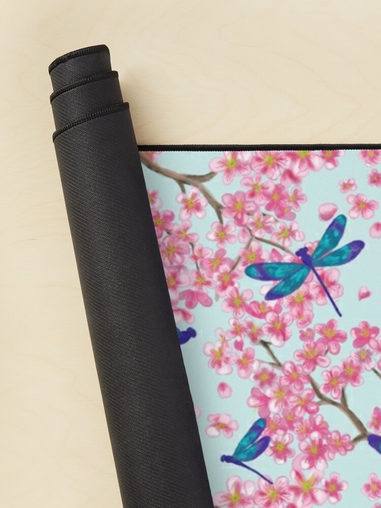 Alternate view of Dragonflies and Cherry Blossoms Mouse Pad