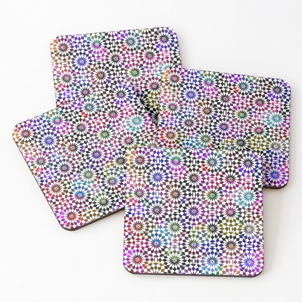 Item preview, Multicolored Bokeh Circular Geometric Abstract Petals Pattern designed and sold by Worldesigns by Artsiren.