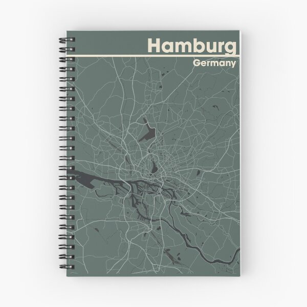 Item preview, Hamburg Germany Map designed and sold by mertcanglz.