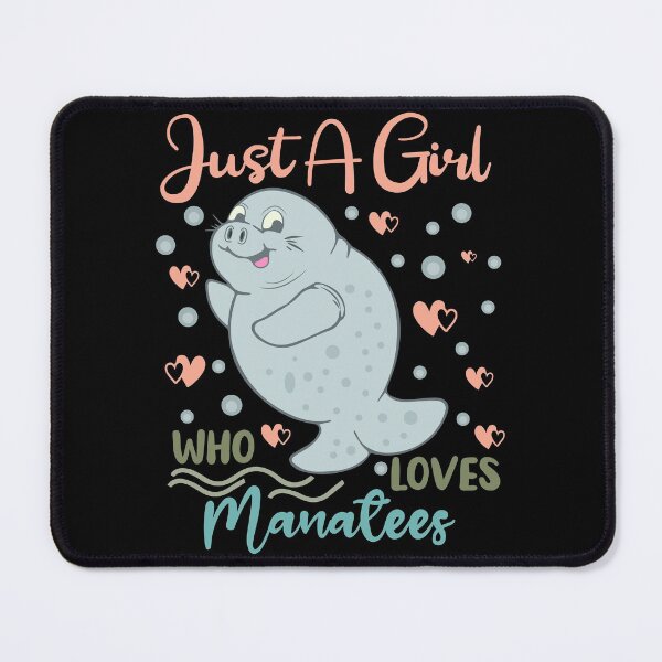 Item preview, Just A Girl Who Loves Manatees designed and sold by AmethystMurad.