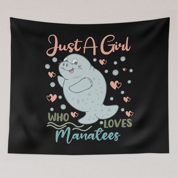 Item preview, Just A Girl Who Loves Manatees designed and sold by AmethystMurad.