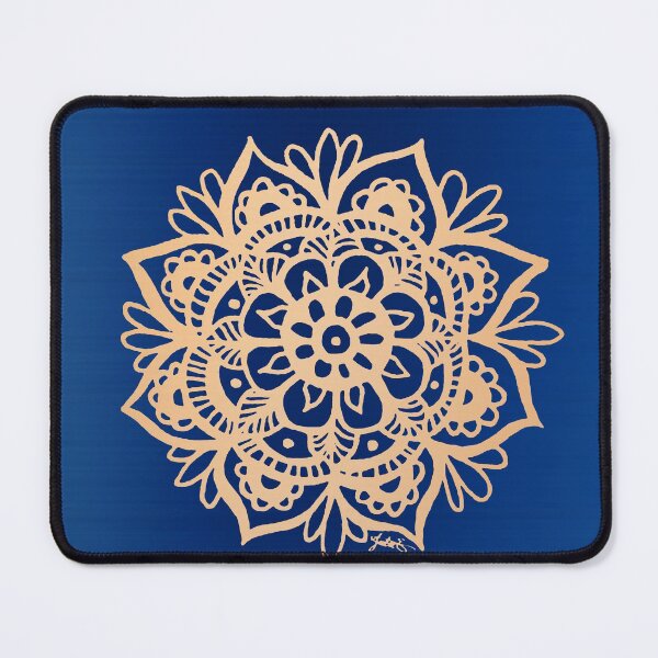 Item preview, Blue and Gold Mandala designed and sold by Julie Erin Designs.
