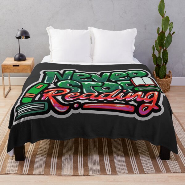 Item preview, Retro Street Art Never Stop Reading designed and sold by SLAG-Creative.