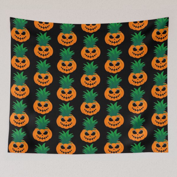 Item preview, jack lantern carving Pineapple Halloween designed and sold by Rustic Valley Studio.