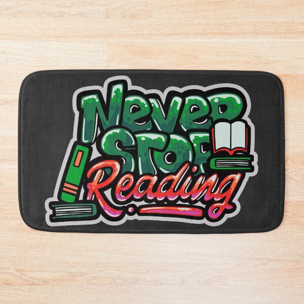 Item preview, Retro Street Art Never Stop Reading designed and sold by SLAG-Creative.