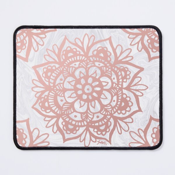 Item preview, Rose Gold Mandalas on Marble designed and sold by Julie Erin Designs.