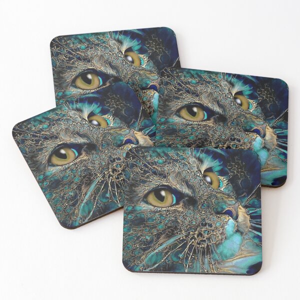 Item preview, ZZCat - chat, cat, cat, face cat, kitty, kitten, lea roche paintings designed and sold by L. ROCHE.