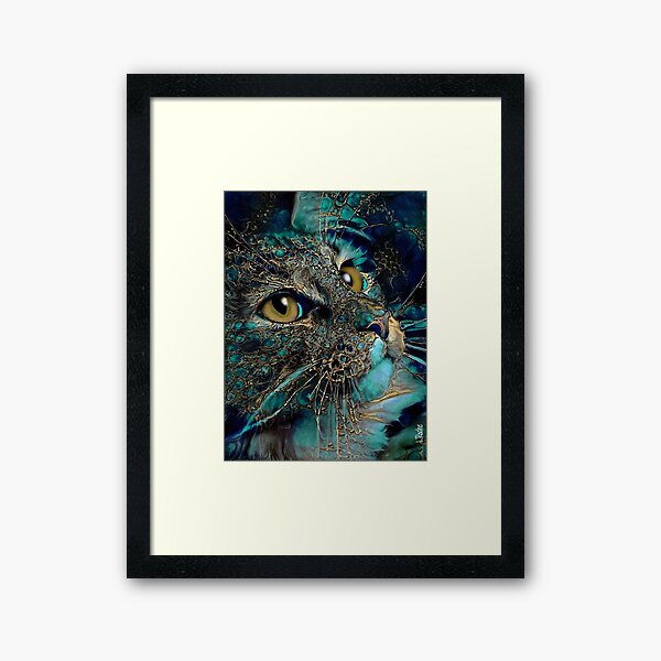 Item preview, ZZCat - chat, cat, cat, face cat, kitty, kitten, lea roche paintings designed and sold by L. ROCHE.