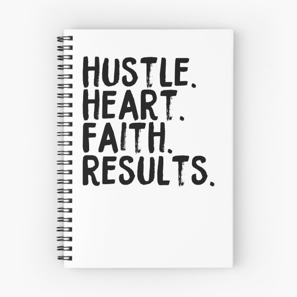 Item preview, Hustle. Heart. Faith. Results.  // Coins and Connetions  designed and sold by CoinsandConnect.