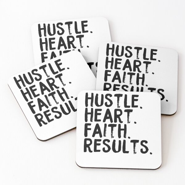 Item preview, Hustle. Heart. Faith. Results. // Coins and Connetions designed and sold by CoinsandConnect.