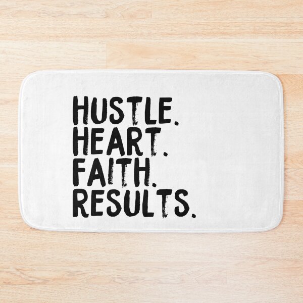 Item preview, Hustle. Heart. Faith. Results. // Coins and Connetions designed and sold by CoinsandConnect.