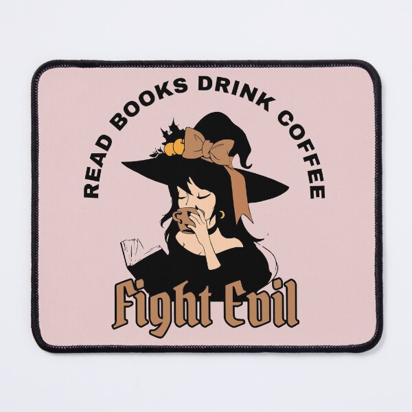 Item preview, FUNNY Read Books DRINK Coffee Fight Evil Gift Kawaii designed and sold by KiraSpace.