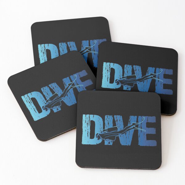 Item preview, Dive - Horizontal Text Scuba Diver designed and sold by TheInkElephant.