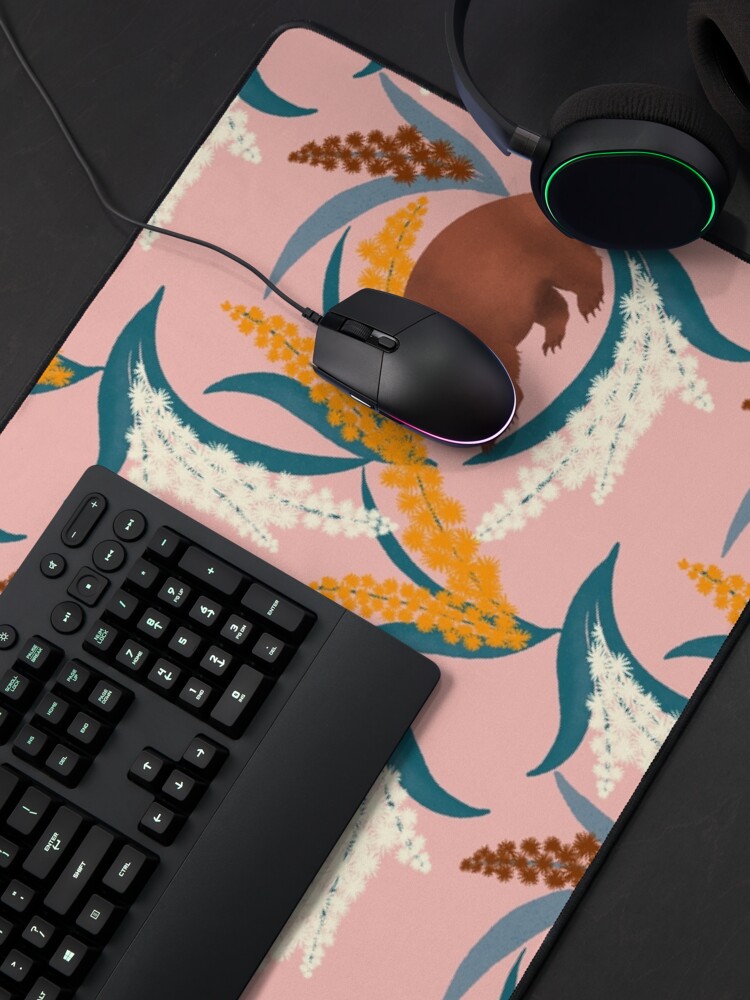 Alternate view of Wombat and Mimosa (aka waddle and wattle) Mouse Pad
