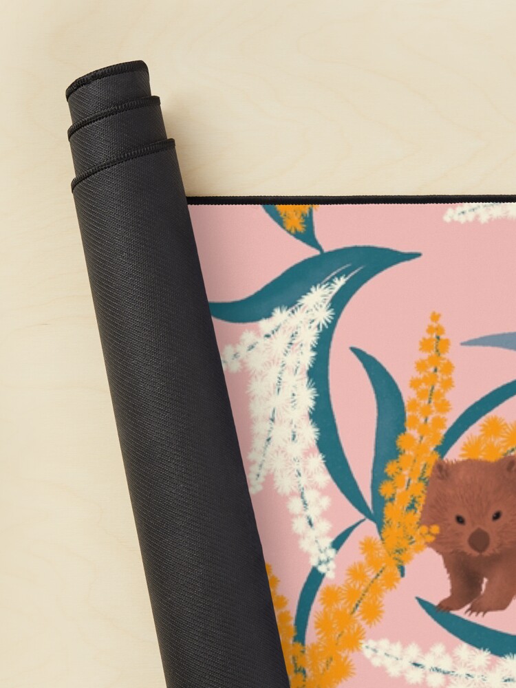 Alternate view of Wombat and Mimosa (aka waddle and wattle) Mouse Pad