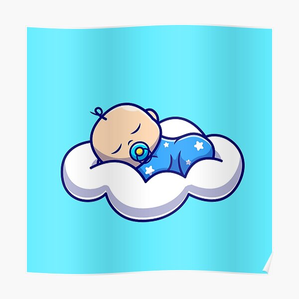 "Baby Sleeping" Poster by Europeuzinho Redbubble