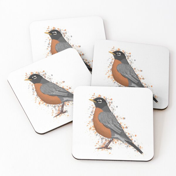 Item preview, American Robin Bird Birdlover Birdwatcher Biologist Ornithologist Garden Birds designed and sold by jz-birds.