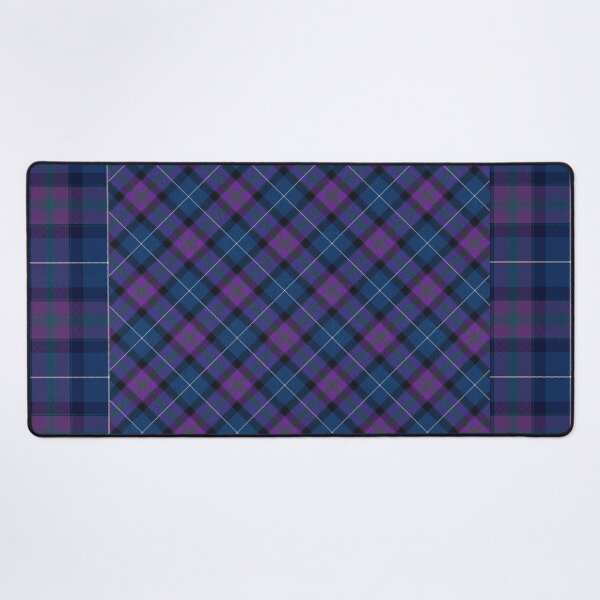 Teal & Orchid Plaid Desk Mat