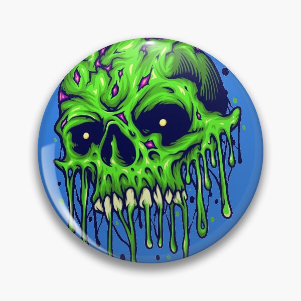 Item preview, Gnarly Melting Zombie Skull designed and sold by SLAG-Creative.