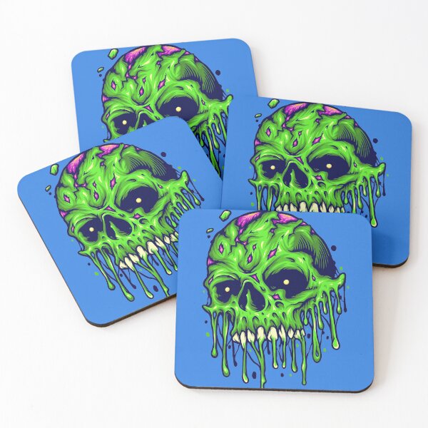Item preview, Gnarly Melting Zombie Skull designed and sold by SLAG-Creative.
