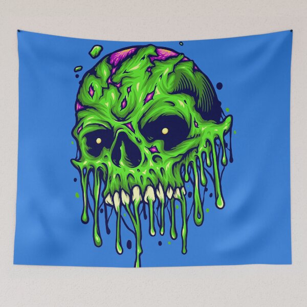 Item preview, Gnarly Melting Zombie Skull designed and sold by SLAG-Creative.