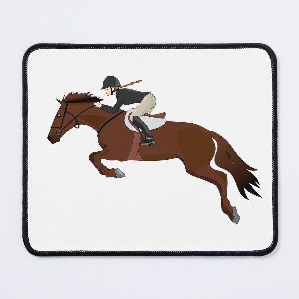 Item preview, Horse Riding Jumping Girl designed and sold by TheInkElephant.