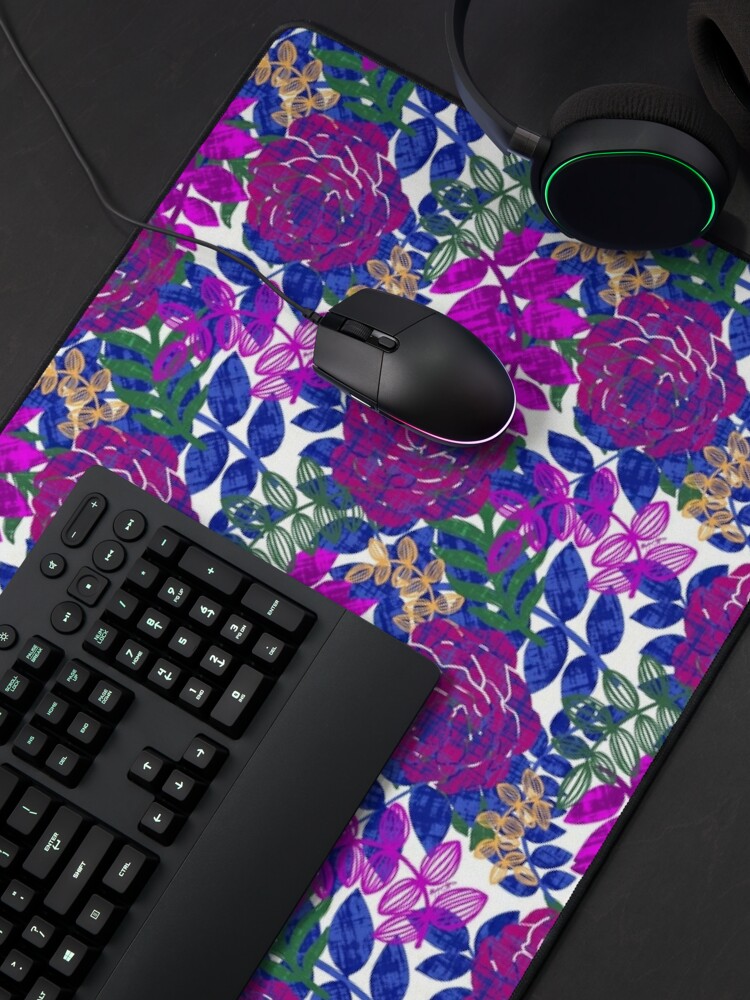 Alternate view of Linen Rose Mouse Pad