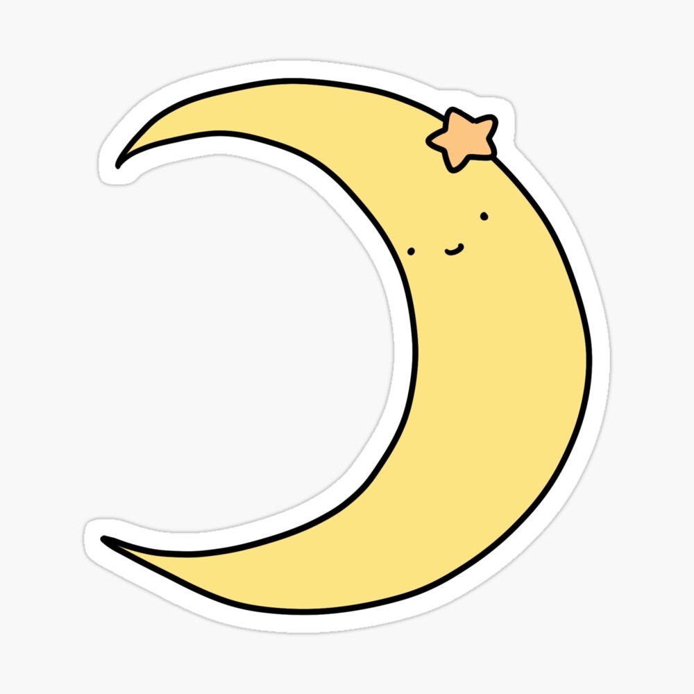 Cute Crescent Stock Illustration - Download Image Now - Half Moon