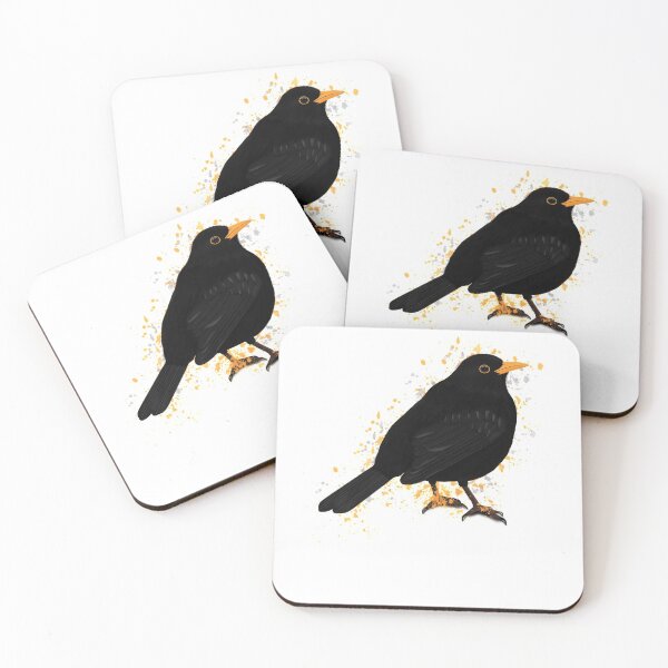 Item preview, Blackbird Bird Birdlover Birdwatcher Biologist Ornithologist Garden Birds designed and sold by jz-birds.