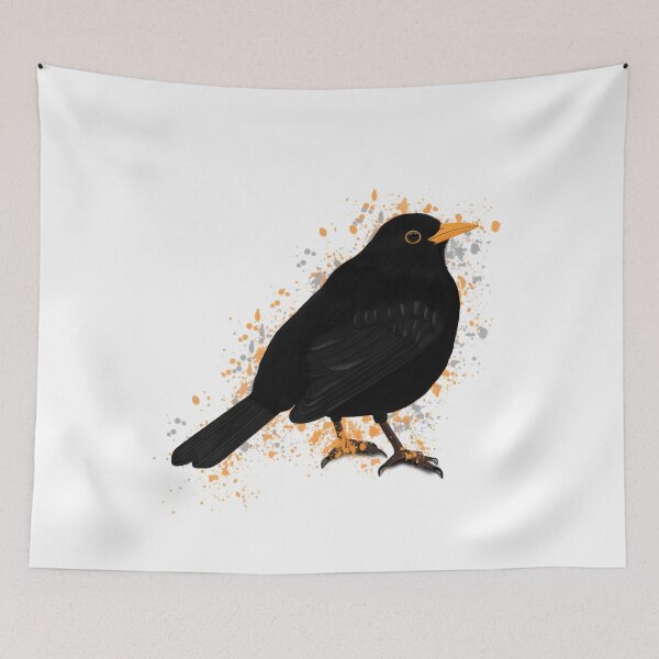 Item preview, Blackbird Bird Birdlover Birdwatcher Biologist Ornithologist Garden Birds designed and sold by jz-birds.