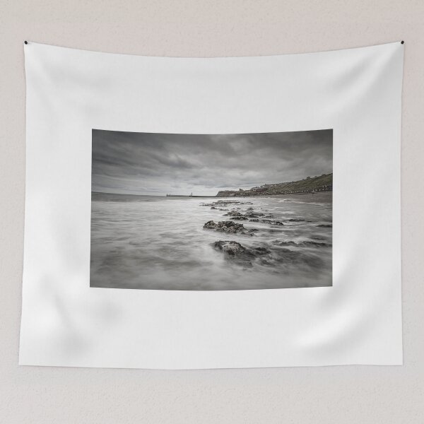 Item preview, Stormy clouds over Whitby Beach designed and sold by Incakola1.