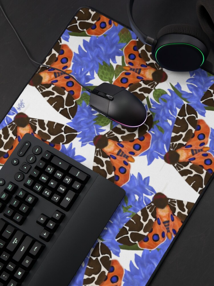 Alternate view of Garden Tiger Moth and Cornflowers Mouse Pad