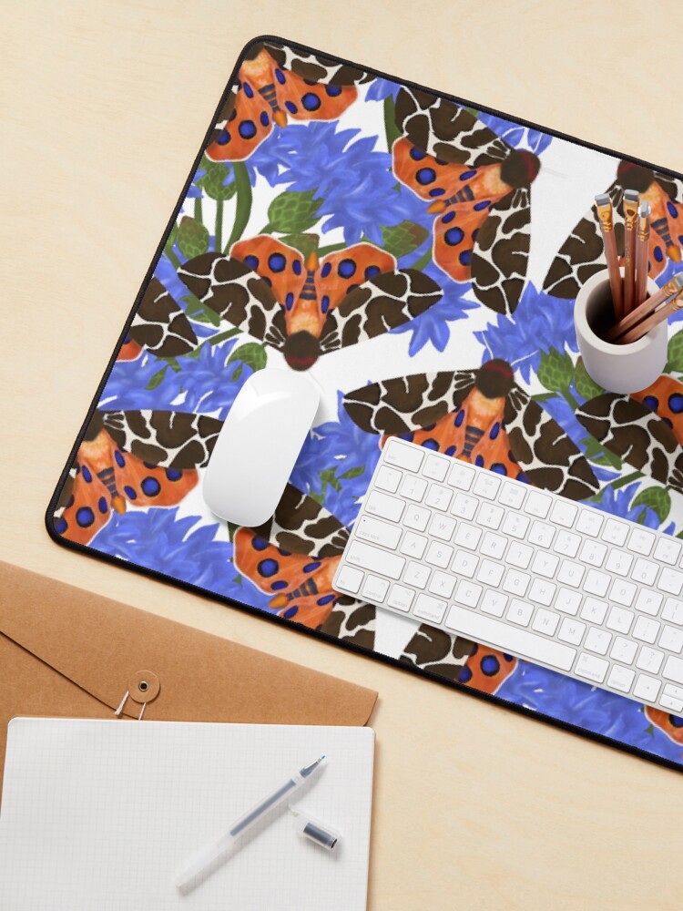 Alternate view of Garden Tiger Moth and Cornflowers Mouse Pad