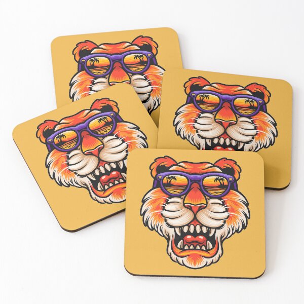 Item preview, Cool Tiger with Summer Vibes designed and sold by SLAG-Creative.