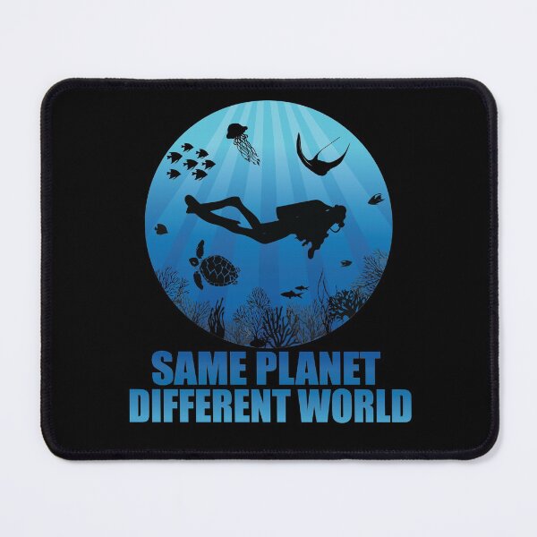 Item preview, Same Planet Different World Deep Water Diving designed and sold by TheInkElephant.