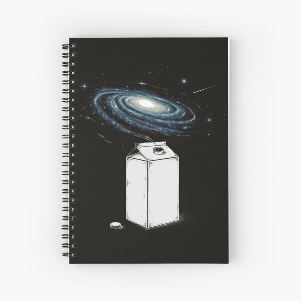 Milky Galaxy Spiral Notebook