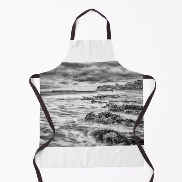 Item preview, Waves on Whitby Beach in Mono designed and sold by Incakola1.