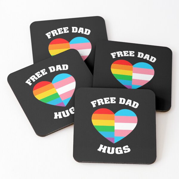 Item preview, Free dad hugs Rainbow pride LGBTQ -LGBTQ pride designed and sold by Designs Of all kinds.