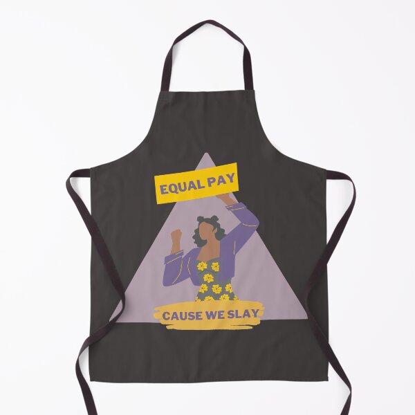 Item preview, Equal Pay Cause We Slay Triangle Design, Black Background - Women's Rights Slogan designed and sold by Teetee94.