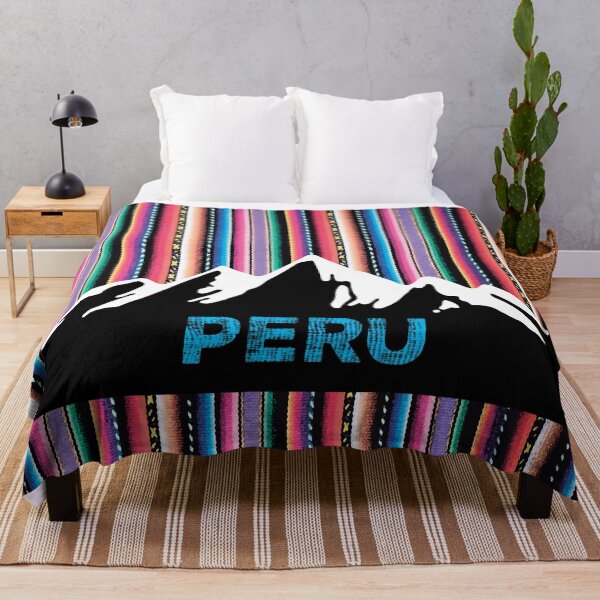 Item preview, Andean Peruvian mountains and colorful aguayo sky Sticker designed and sold by amazandes.