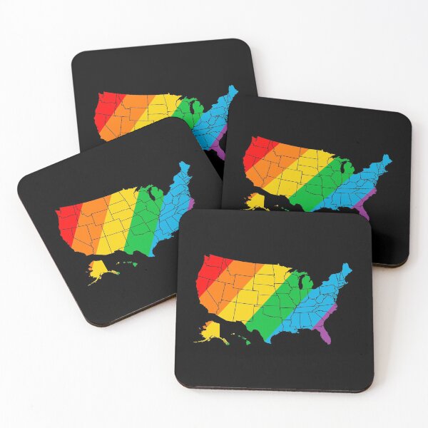 Item preview, USA Rainbow pride LGBTQ -LGBTQ pride designed and sold by Designs Of all kinds.