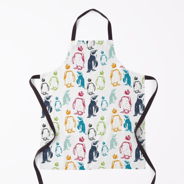 Item preview, Party of Penguins In a Colourful Repeat Pattern designed and sold by NattyDesigns.